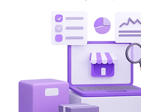 Shop dashboard illustration